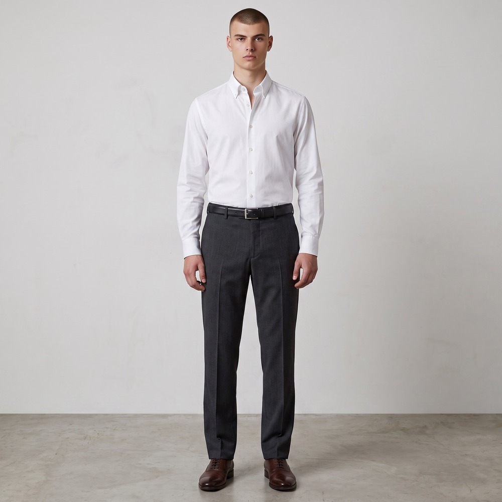 Zanella Platinum Devon Mens 38 Wool Stretch Dress Pants Italy Neiman Marcus Gray